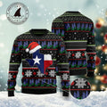 FUNSTUFFPRINT Texas Bluebonnet Ugly Christmas Sweater, Christmas sweatshirts, Christmas gift Ugly Sweater