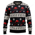 FUNSTUFFPRINT Skiing Christmas Ugly Christmas Sweater, Christmas sweatshirts, Christmas gift Ugly Sweater
