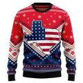 FUNSTUFFPRINT Texas USA Flag Ugly Christmas Sweater, Christmas sweatshirts, Christmas gift Ugly Sweater