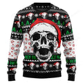FUNSTUFFPRINT Skull Xmas Ugly Christmas Sweater, Christmas sweatshirts, Christmas gift Ugly Sweater