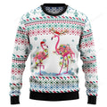 FUNSTUFFPRINT Flamingo Christmas Reunion Ugly Christmas Sweater, Christmas sweatshirts, Christmas gift Ugly Sweater