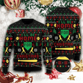 FUNSTUFFPRINT Baseball Home Run Ugly Christmas Sweater , Baseball Home Run 3D All Over Printed Sweater Ugly Sweater