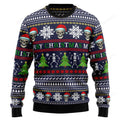 FUNSTUFFPRINT Skull Christmas Ugly Christmas Sweater, Christmas sweatshirt, Christmas gift Ugly Sweater