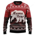 FUNSTUFFPRINT Mama Bear Ugly Christmas Sweater, Christmas sweatshirt, Christmas gift Ugly Sweater