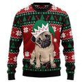 FUNSTUFFPRINT Pug Cute Ugly Christmas Sweater, Christmas sweatshirt, Christmas gift Ugly Sweater