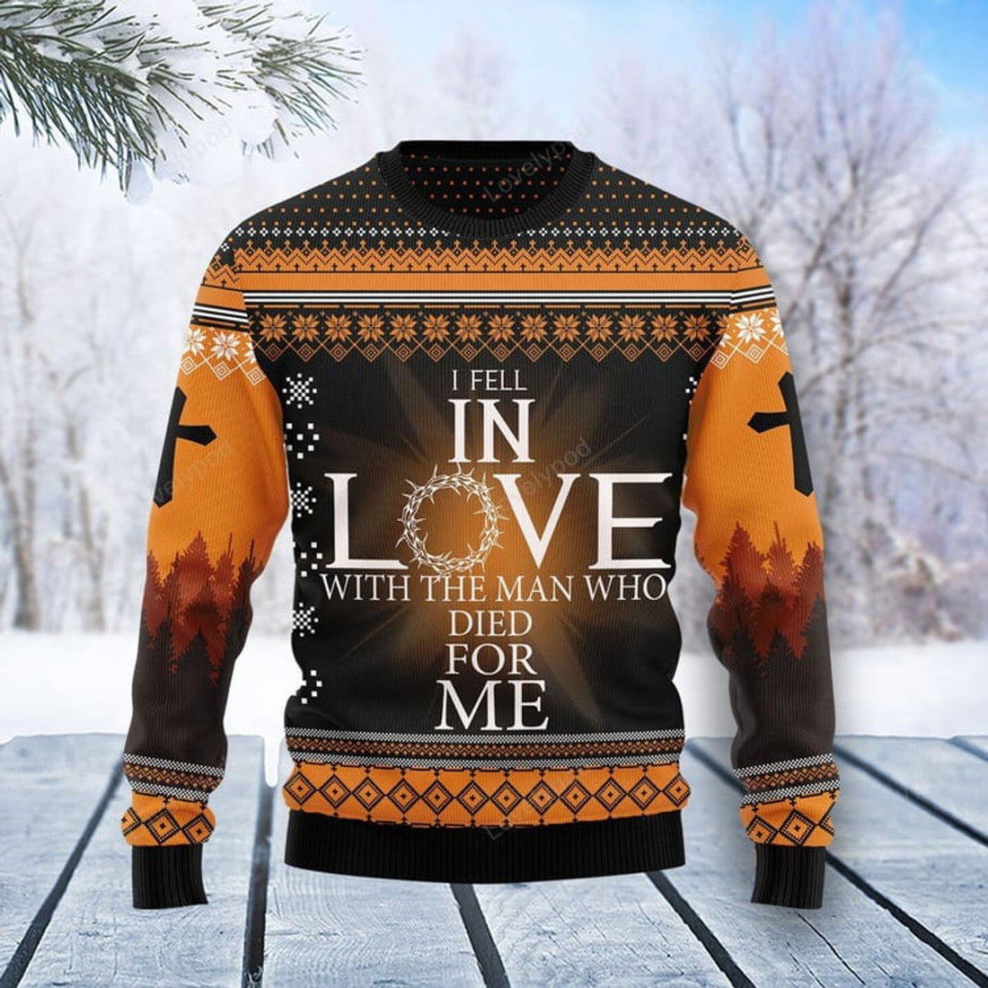 FUNSTUFFPRINT Christian Christmas Ugly Christmas Sweater For Men Women, Christmas sweatshirt, Christmas gift Ugly Sweater