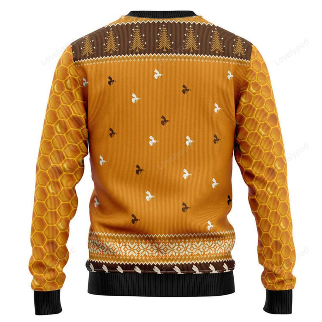 FUNSTUFFPRINT Oh Christmas Bee Ugly Christmas Sweater For Men Women, Christmas sweatshirt, Christmas gift Ugly Sweater