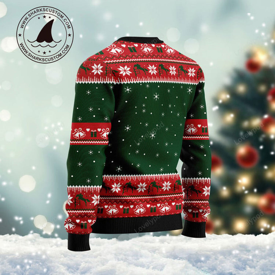 FUNSTUFFPRINT Time Plan For Christmas Show Jumping Horse Ugly Christmas Sweater For Men Women, Christmas sweatshirt, Christmas gift Ugly Sweater
