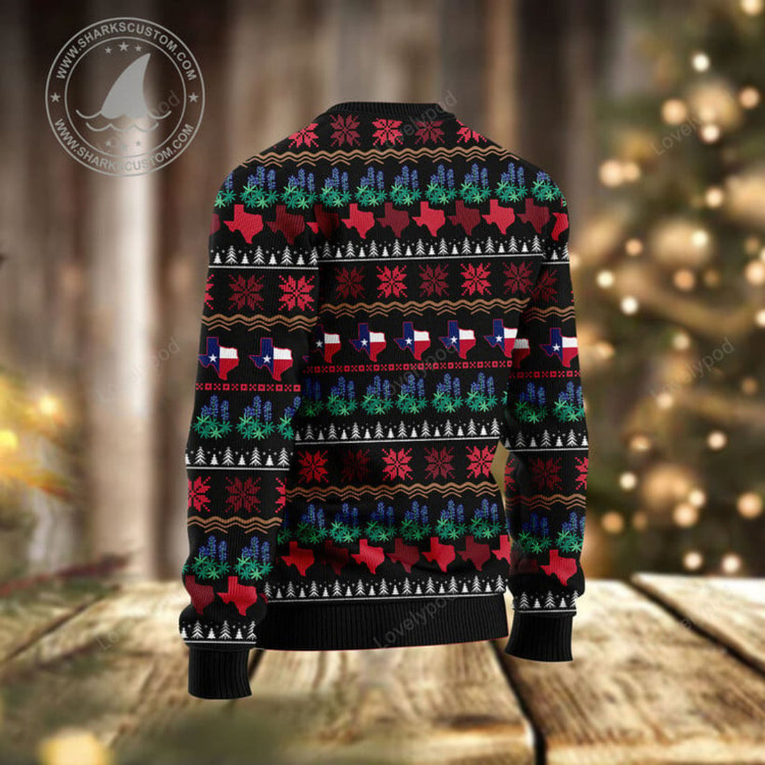 FUNSTUFFPRINT Texas Christmas Ugly Christmas Sweater, Christmas sweatshirt, Christmas gift Ugly Sweater