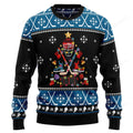 FUNSTUFFPRINT Happy Hockey day Ugly Christmas Sweater, Christmas sweatshirt, Christmas gift Ugly Sweater
