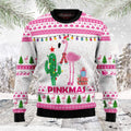 FUNSTUFFPRINT Merry Pinkmas Flamingo Ugly Christmas Sweater, Christmas sweatshirt, Christmas gift Ugly Sweater