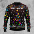 FUNSTUFFPRINT Christmas Tree Autism Awareness Ugly Christmas Sweater, Christmas ugly sweatshirt, Christmas gifts Ugly Sweater