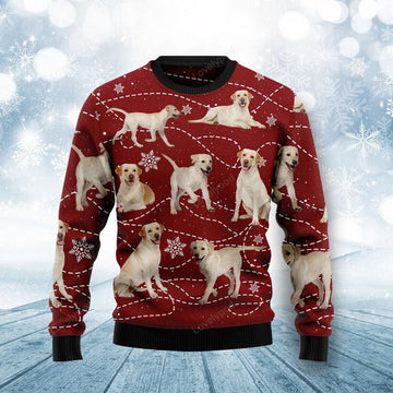 FUNSTUFFPRINT Labrador Retriever Xmas Ugly Christmas Sweater, Christmas ugly sweatshirt, Christmas gifts Ugly Sweater