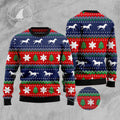 FUNSTUFFPRINT Amazing Horses Ugly Christmas Sweater, Xmas ugly sweatshirt, Christmas gifts for Dad, Mom, Brother, Sister Ugly Sweater