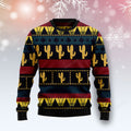 FUNSTUFFPRINT Cactus Group Pattern Ugly Christmas Sweater, Christmas shirts, Christmas gift for him, her Ugly Sweater