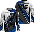 FUNSTUFFPRINT Custom Motocross Jersey Men UPF 30+, Dirt Bike Motorcycle Shirt,Off-Road Racing 3D Long Sleeve T-Shirt
