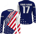 FUNSTUFFPRINT Custom Motocross Personalized MX Jersey Dirt Bike Racing American Flag Youth Men Women Off-Road Motorcycle Shirt 3D Long Sleeve T-Shirt