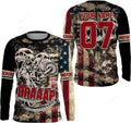 FUNSTUFFPRINT Custom Skull Racing Jersey Dirt Bike Long Sleeves Brap Motocross Racewear 3D Long Sleeve T-Shirt