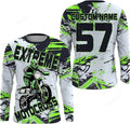 FUNSTUFFPRINT Custom Motocross Jersey Youth Adult Extreme MX Dirt Bike Racing Shirt 3D Long Sleeve T-Shirt