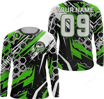 FUNSTUFFPRINT Custom Motocross Racing Jersey Adult&Kid Biker Live to Ride Off-Road MX Shirt 3D Long Sleeve T-Shirt