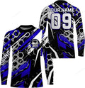 FUNSTUFFPRINT Custom Motocross Racing Jersey Adult&Kid Dirt Bike Live to Ride Off-Road MX Shirt 3D Long Sleeve T-Shirt