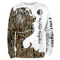 FUNSTUFFPRINT Custom Boykin Spaniel best hunting dog camo , waterfowl camo dog hunting shirts 3D Long Sleeve T-Shirt