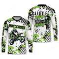 FUNSTUFFPRINT Custom 3D Motocross American Flag Riding Jersey, Moto Dirt Bike Jersey for Women Men 3D Long Sleeve T-Shirt