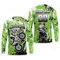 FUNSTUFFPRINT Custom 3D Motocross American Flag Riding Jersey, Moto Dirt Bike for Women Men 3D Long Sleeve T-Shirt