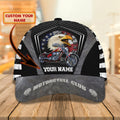 FUNSTUFFPRINT 3D Classic Cap Motorcycle Personalized Name Cap