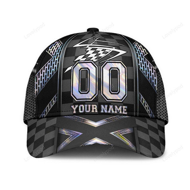 FUNSTUFFPRINT Racing Custom Classic Cap for men, Racing hats, gift for racing lover