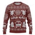 FUNSTUFFPRINT Firefighter Christmas Sweater, Ugly Sweater For Men & Women, Perfect Outfit For Christmas New Year Autumn Winter Ugly Sweater