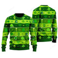 FUNSTUFFPRINT Happy Saint Patricks Day Sweater, Sweater For Men & Women Ugly Sweater