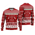 FUNSTUFFPRINT ReinDeer Sweater My Wish For Christmas Is To Smash The Patriarchy, Ugly Sweater For Men & Women Ugly Sweater