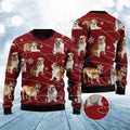 FUNSTUFFPRINT Bulldog Xmas Ugly Christmas Sweater - Xmas Gifts For Dog Lovers - Gift For Christmas Ugly Sweater
