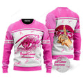 FUNSTUFFPRINT Breast Cancer Awareness Ugly Christmas Sweater - Christmas Gift Ugly Sweater