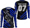FUNSTUFFPRINT Custom Extreme Kid&Adult Motocross Jersey Personalized Dirt Bike Racing Motorcycle Shirt 3D Long Sleeve T-Shirt