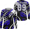FUNSTUFFPRINT Custom Dirt Bike Jersey Men Women, Motocross Off-Road Long Sleeve MX Racing Shirt 3D Long Sleeve T-Shirt
