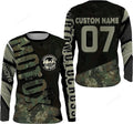 FUNSTUFFPRINT Custom Motocross Jersey No Guts No Glory Dirt Bike Shirt MX Racing Youth Men Off-Road Motorcycle 3D Long Sleeve T-Shirt