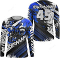 FUNSTUFFPRINT Custom Motocross Jersey Men Women, Racing Dirt Bike Shirt Brap Extreme Off-Road Motorcycle 3D Long Sleeve T-Shirt