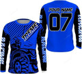 FUNSTUFFPRINT Custom Quad Racing Jersey Men Women, ATV Motocross Off-Road Shirt Extreme ATV MX Racing Rider 3D Long Sleeve T-Shirt
