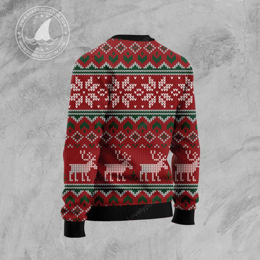 FUNSTUFFPRINT Christmas Cactus Ugly Christmas Sweater - Christmas Signature Ugly Sweater