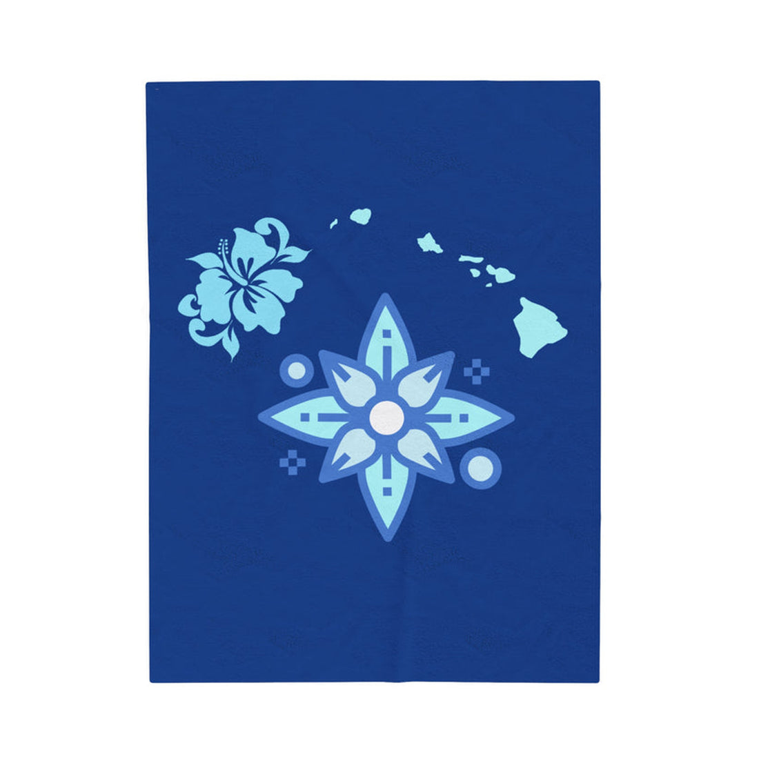 FUNSTUFFPRINT Hawaii 808 Velveteen Plush Blanket
