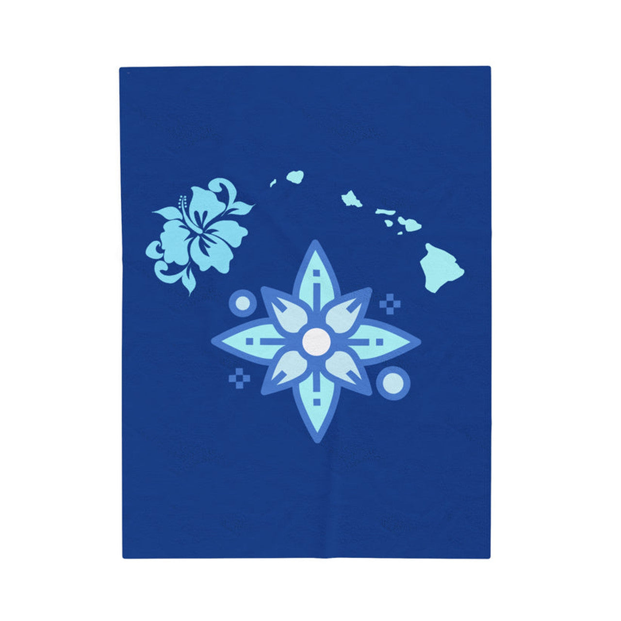 FUNSTUFFPRINT Hawaii 808 Velveteen Plush Blanket