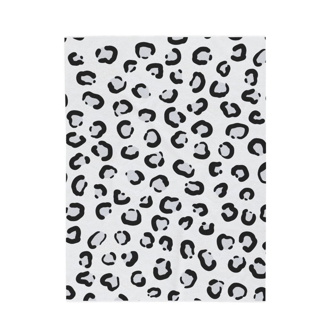 FUNSTUFFPRINT Snow Leopard Velveteen Plush Blanket