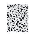 FUNSTUFFPRINT Snow Leopard Velveteen Plush Blanket