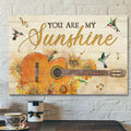 God Jesus Landscape Canvas Prints - God Wall Art - Jesus - Stunning Guitar - You Are My Sunshine