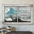 Landscape God Canvas Prints - Jesus Canvas Wall Art - The tree of peace - Create in me a clean heart Canvas 