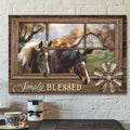 Landscape God Canvas Prints - Bible Verse Canvas - God Wall Art - Simply Blessed Jesus - Jesus Christ Poster