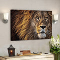 Lion Canvas - Bible Verse Canvas - Scripture Canvas Wall Art 