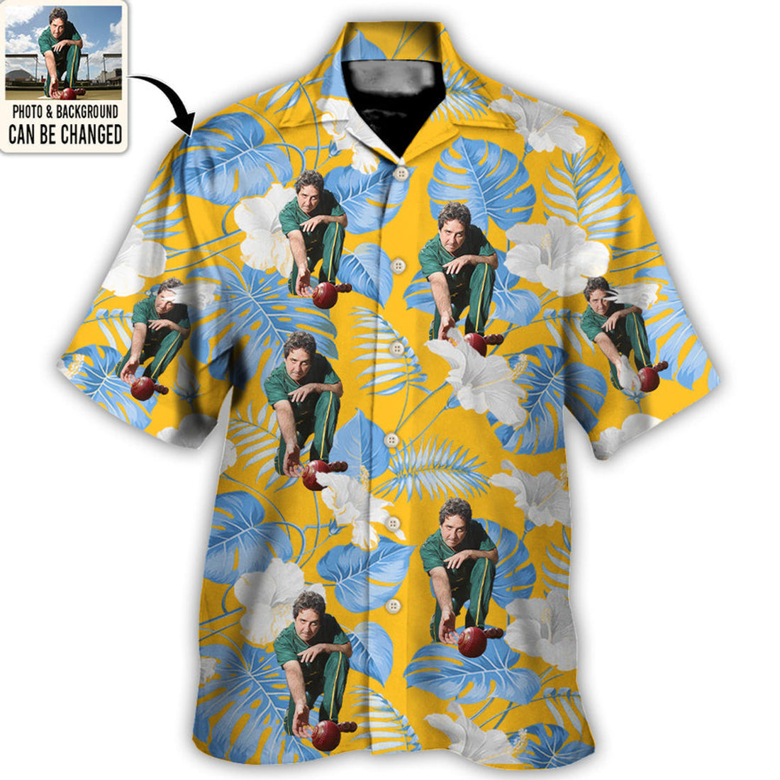 Custom Lawn Bowling You Want Tropical Style Custom Photo - Hawaiian Shirt - Personalized Photo Gifts